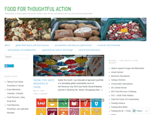 Tablet Screenshot of foodforthoughtfulaction.com